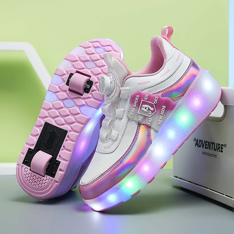 Outdoor Usb Power Supply - 2 Wheels Dual-use Luminous Led Light
