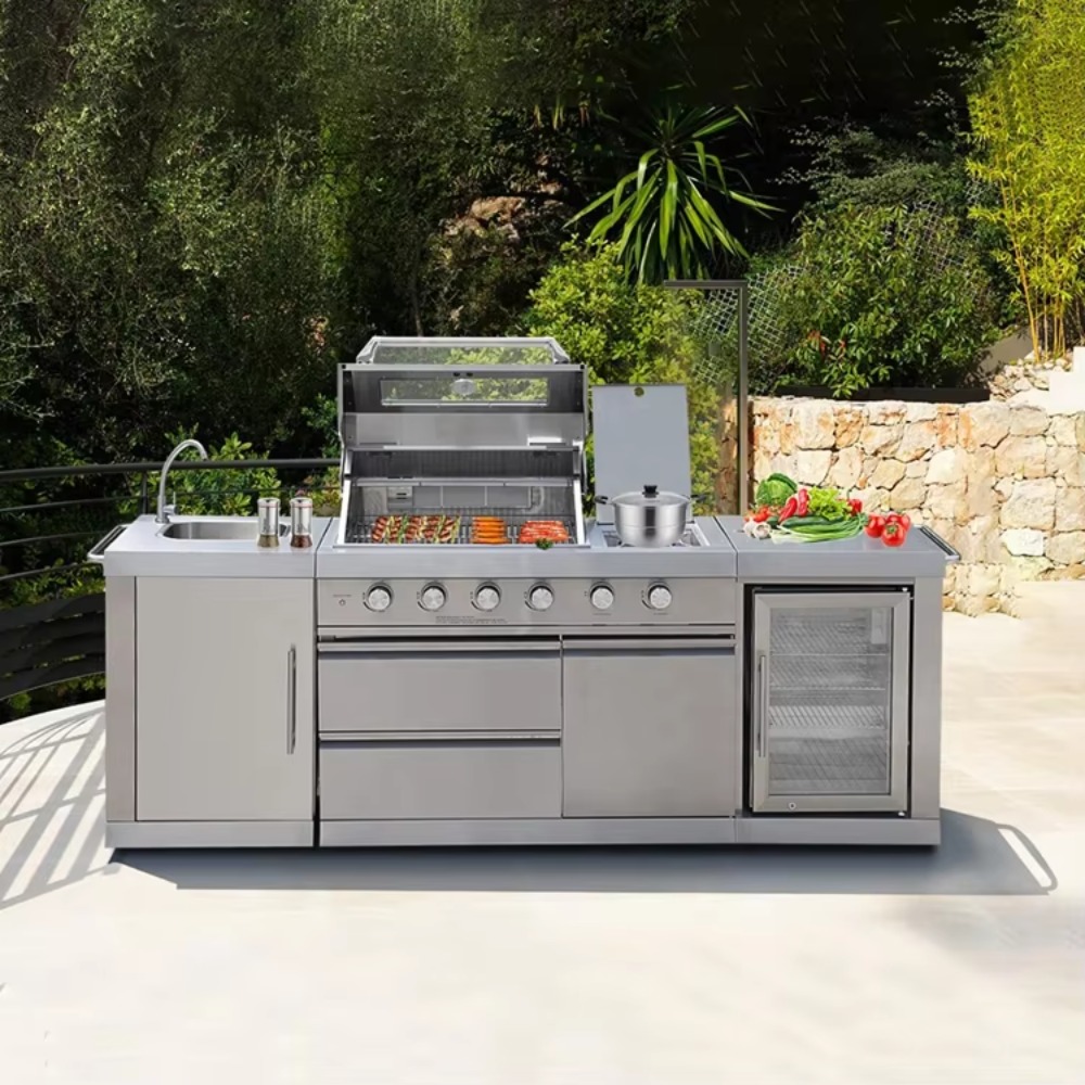 Outdoor Power Tower - Outdoor Kitchen with Roof Cover Weather-Resistant