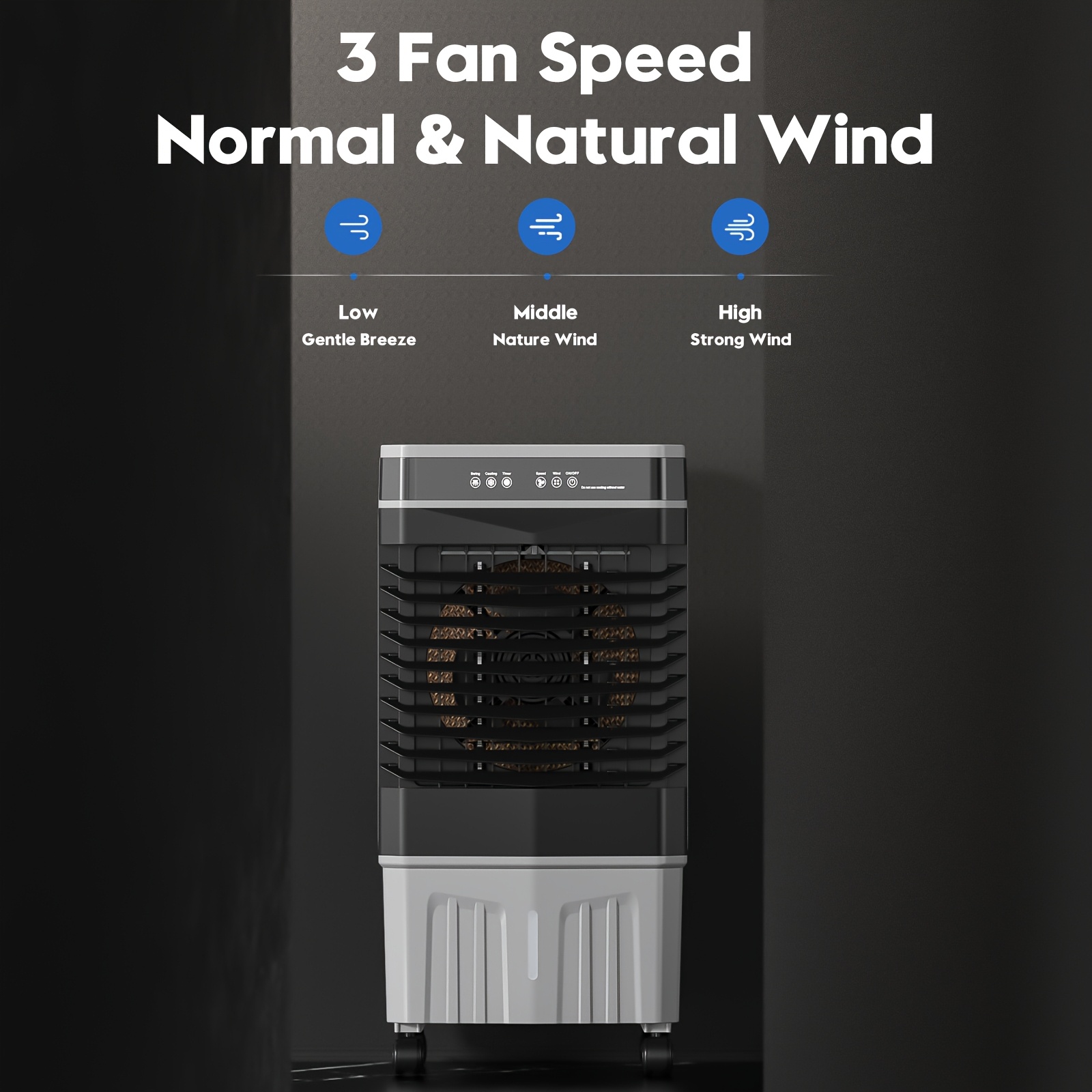 Outdoor Power Plug In - 1800CFM Portable Air Cooler with Ice