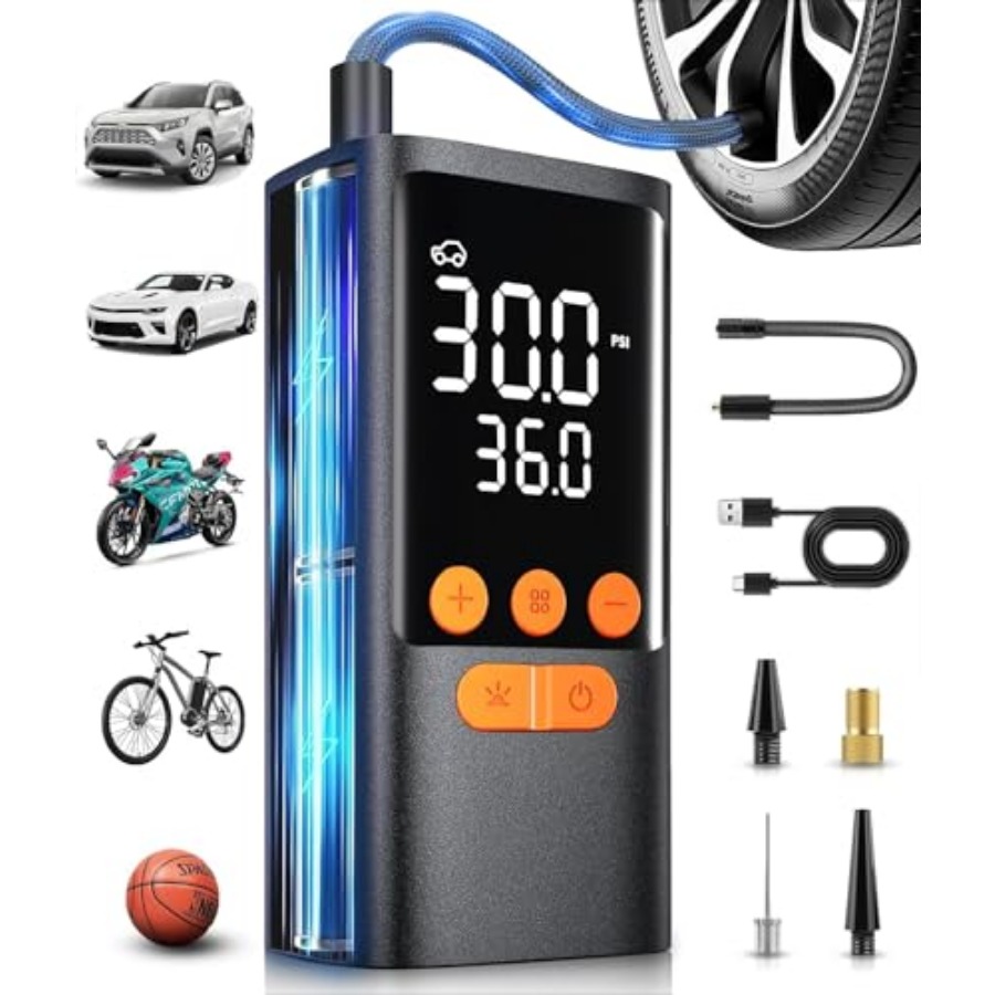 Air Compressor Portable - Tire Inflator Portable Air Compressor -
