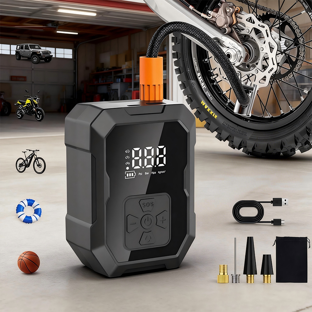 Air Compressor Portable - YIJU Mini Air Pump Tire Inflator