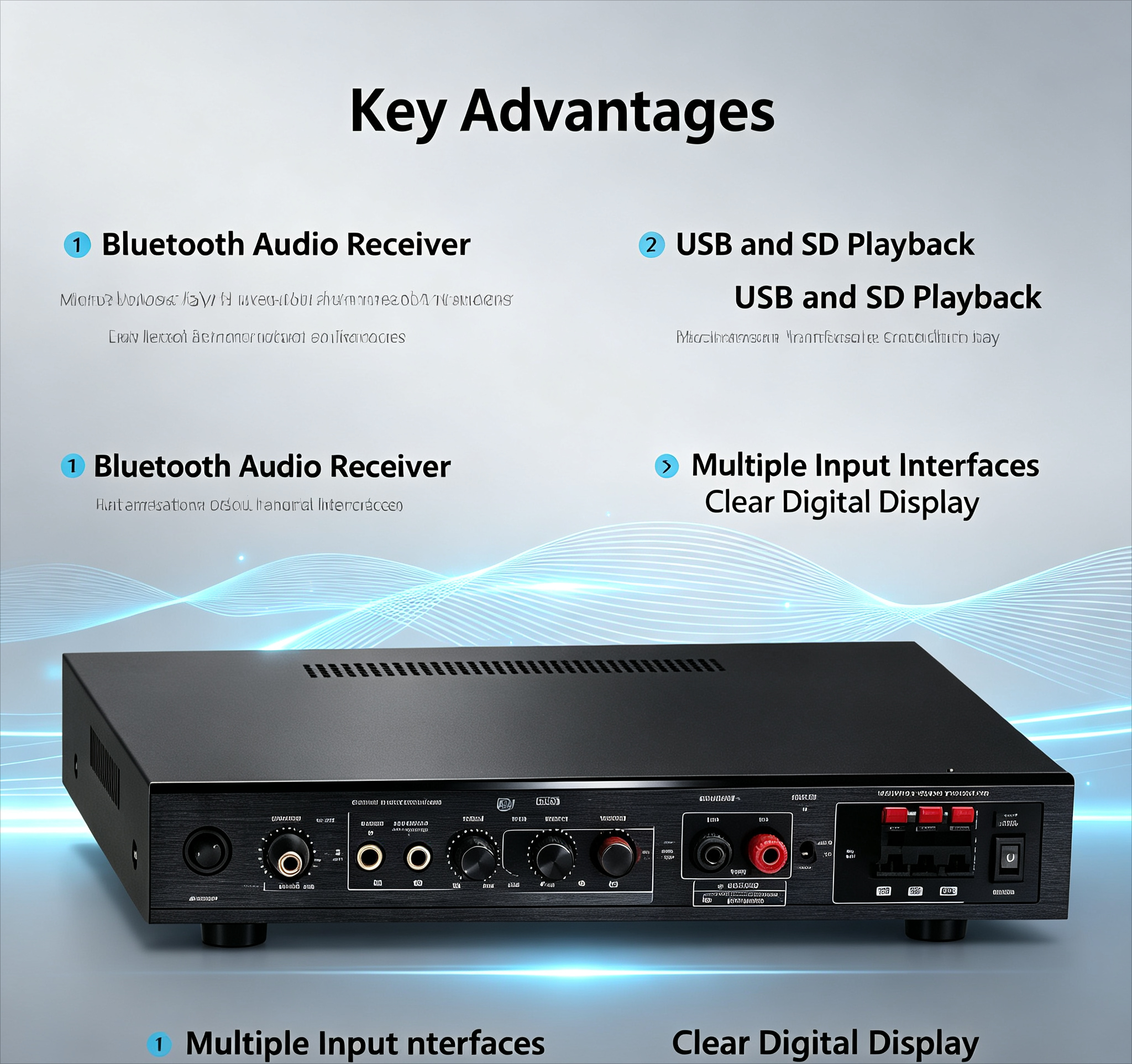5.1 Channel High Power Bluetoo - Outdoor Power Amplifier review and price