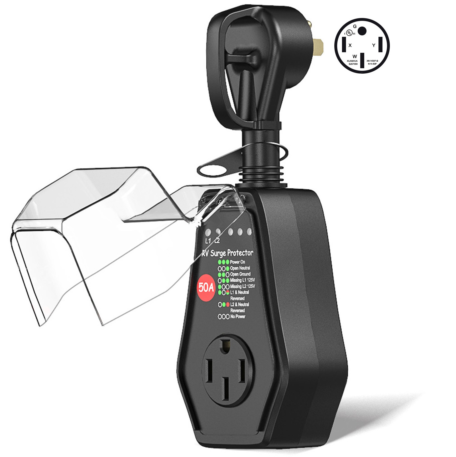 RV Surge Protector 50 Amp Powe - Outdoor Power Plug In review and price