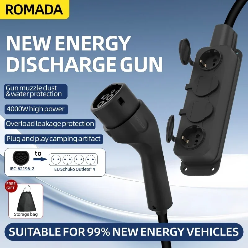Portable 16A 4KW Electric Car  - Outdoor Power Tower review and price