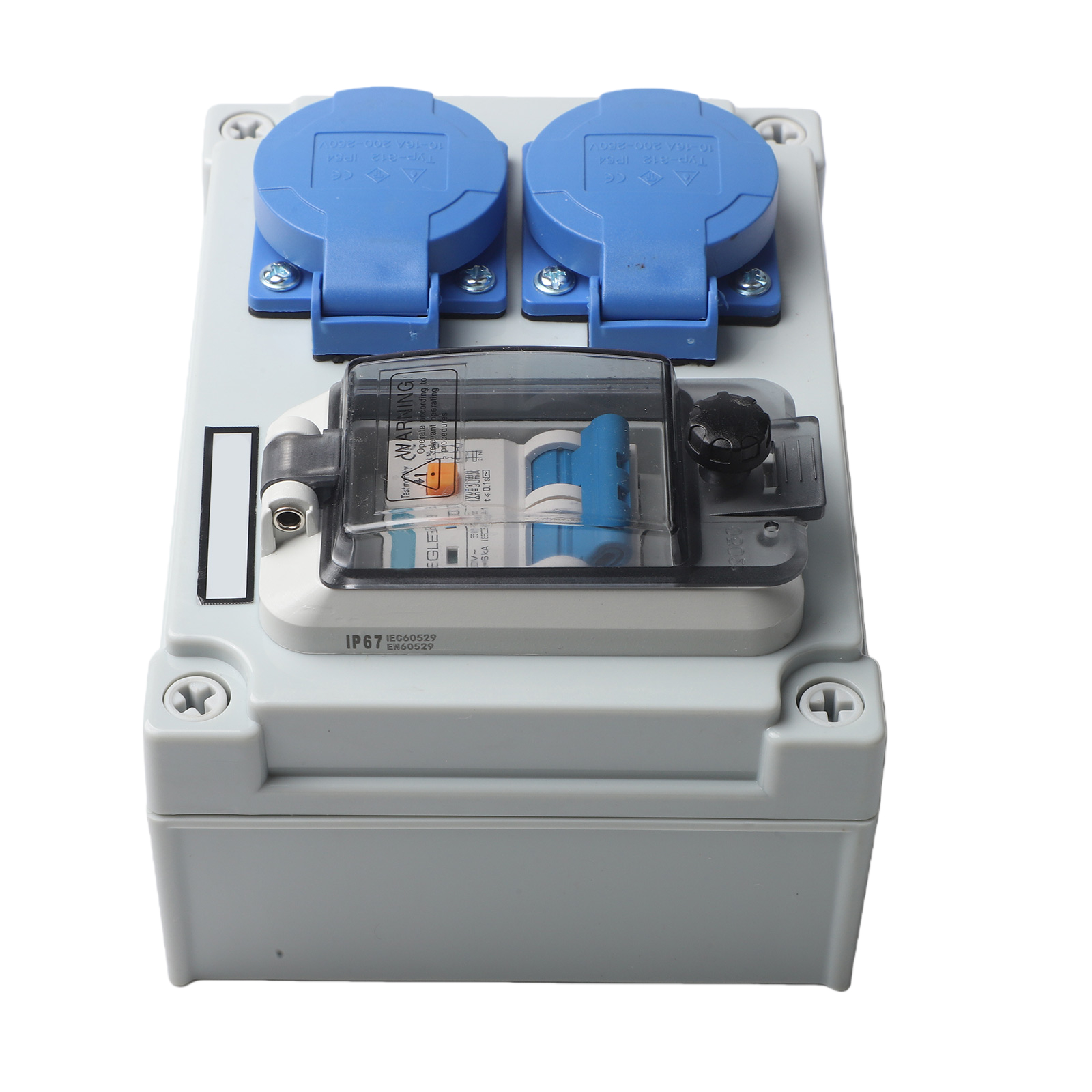 Gray Blue Wall Distributor Saf - Outdoor Power Distributors review and price