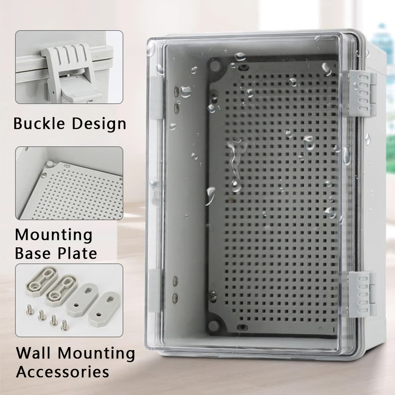 IP66 Waterproof Gray/Transpare - Outdoor Power Distribution Box review and price