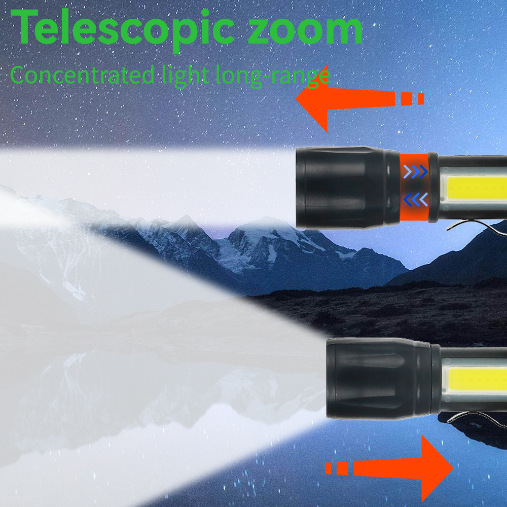 Mini LED Flashlight COB+XPE Po - Outdoor Usb Power Supply review and price