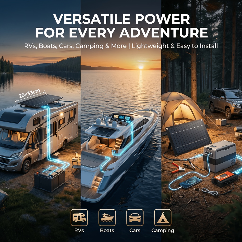 18V Solar Power Kit for Yacht, - Outdoor Power Plug In review and price