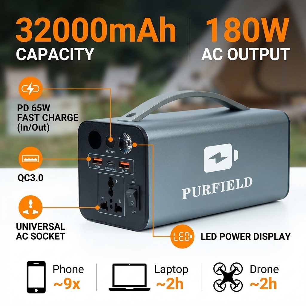 180W Outdoor Power Station 320 - Outdoor Power Tower review and price