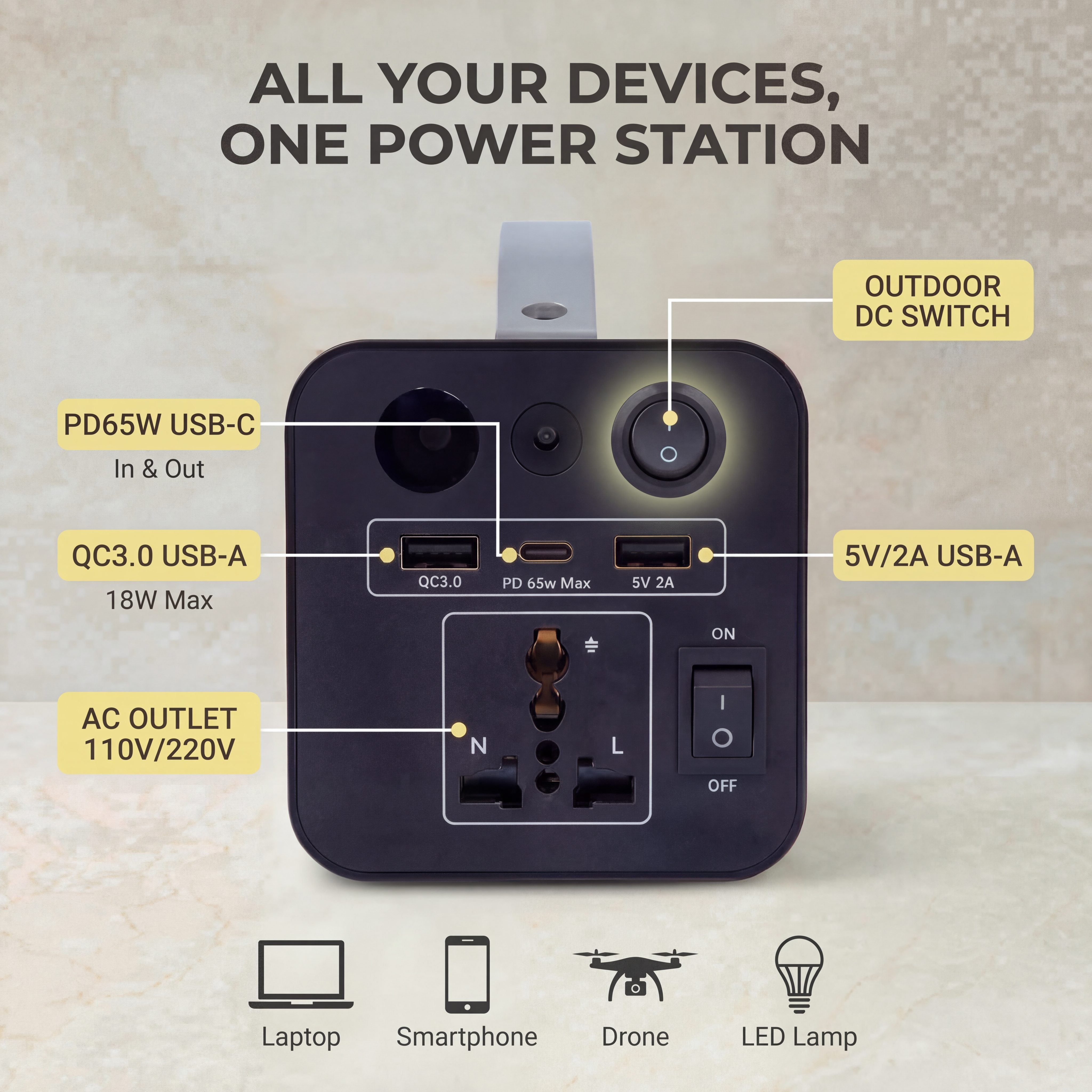 180W Outdoor Power Station 320 - Outdoor Power Tower review and price