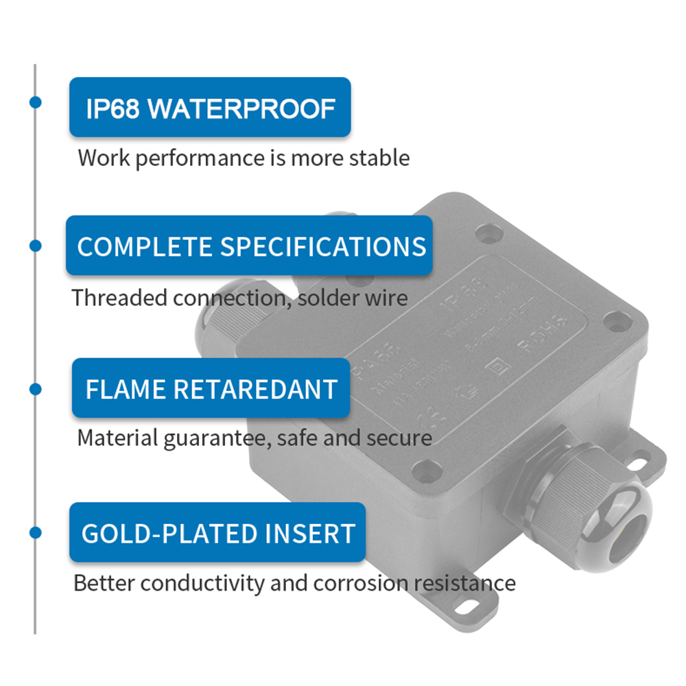 IP68 Outdoor Waterproof Juncti - Outdoor Power Distribution Box review and price