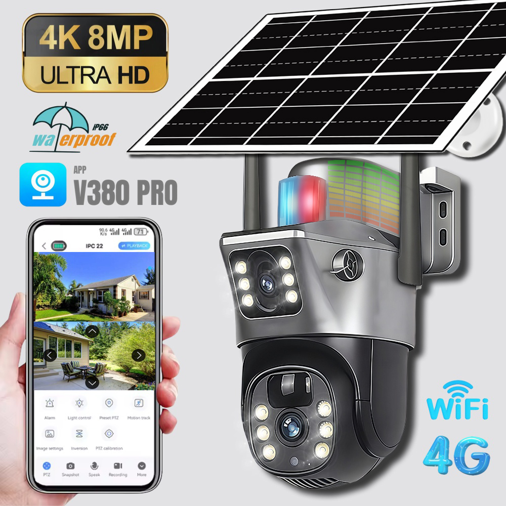 4K Solar-Powered Surveillance  - Outdoor Power G Motion review and price