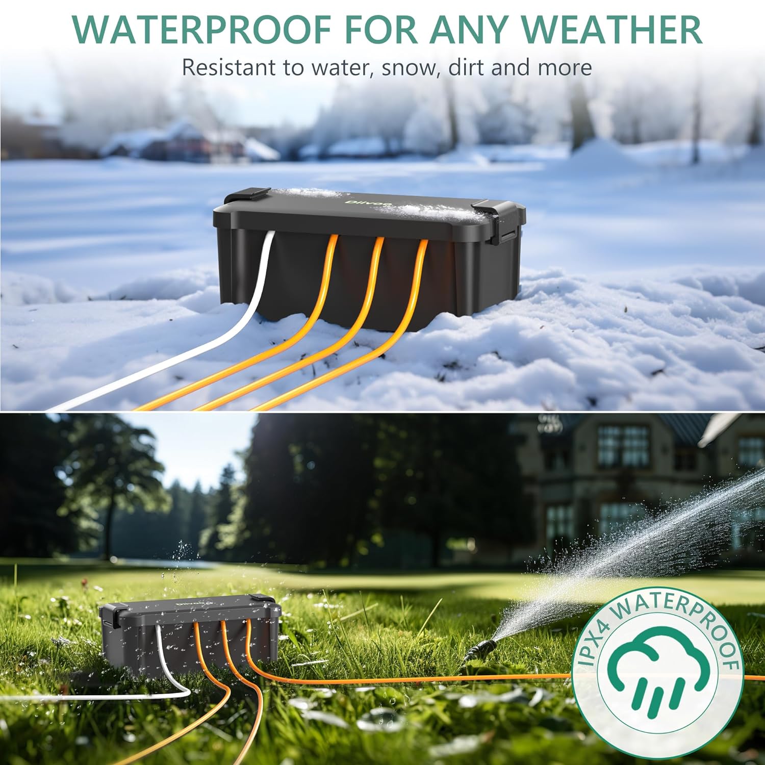 Diivoo Outdoor Waterproof Elec - Outdoor Power Distribution Box review and price