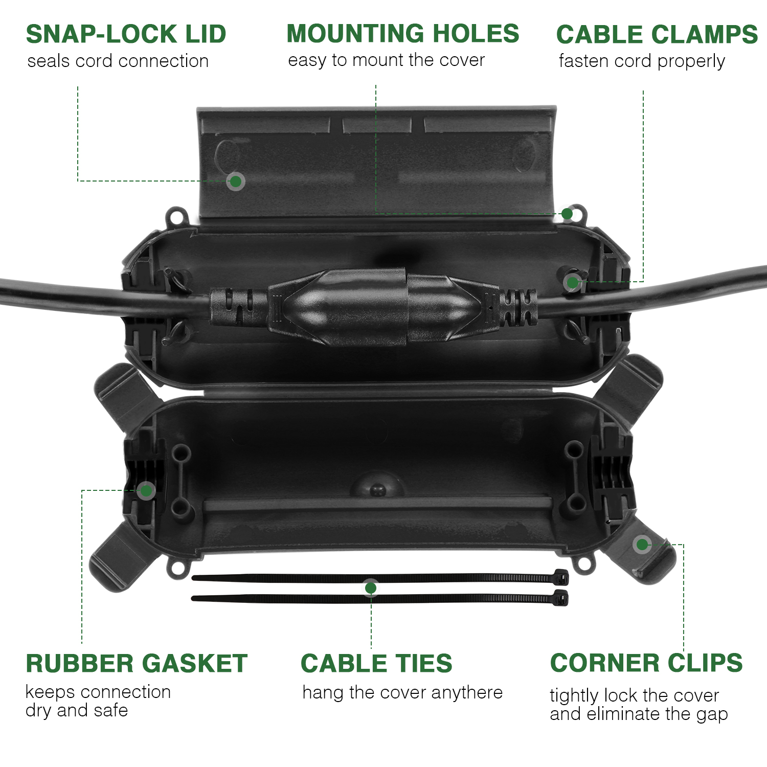 Flemoon 9PCS Outdoor Extension - Outdoor Power Plug In review and price