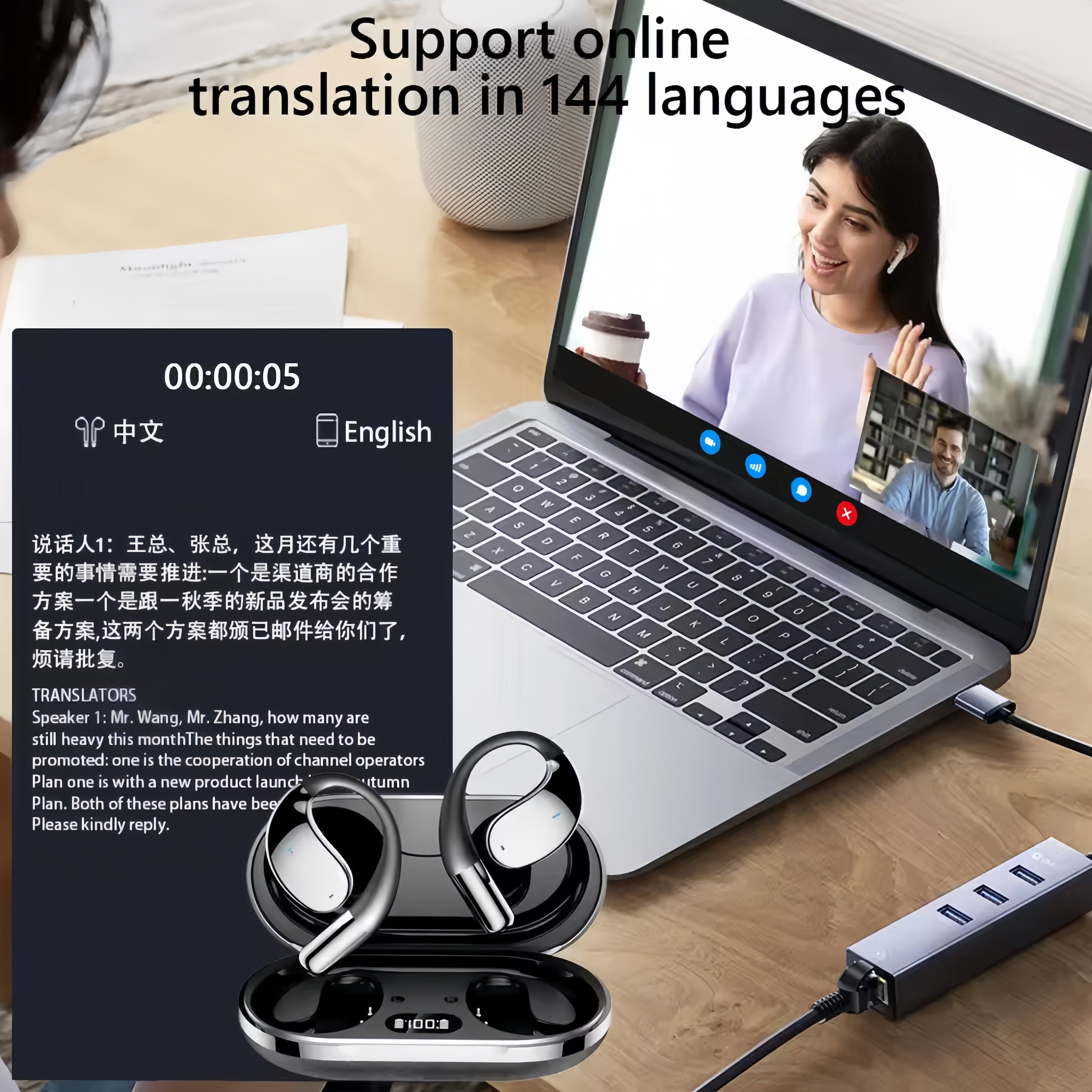 2026 New AI Translation Earbud - Outdoor Usb Power Supply review and price