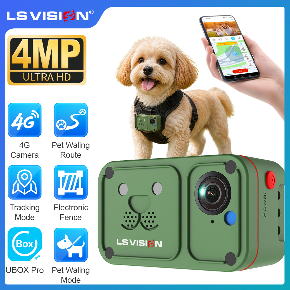 LS VISION 2K 4G Pet Collar Cam - Outdoor Power G Motion review and price