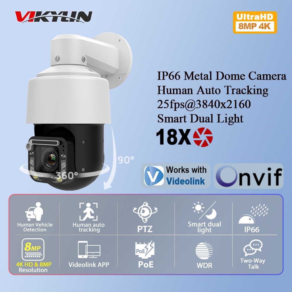 Vikylin 4K 8MP 18X Optical Zoo - Outdoor Power G Motion review and price