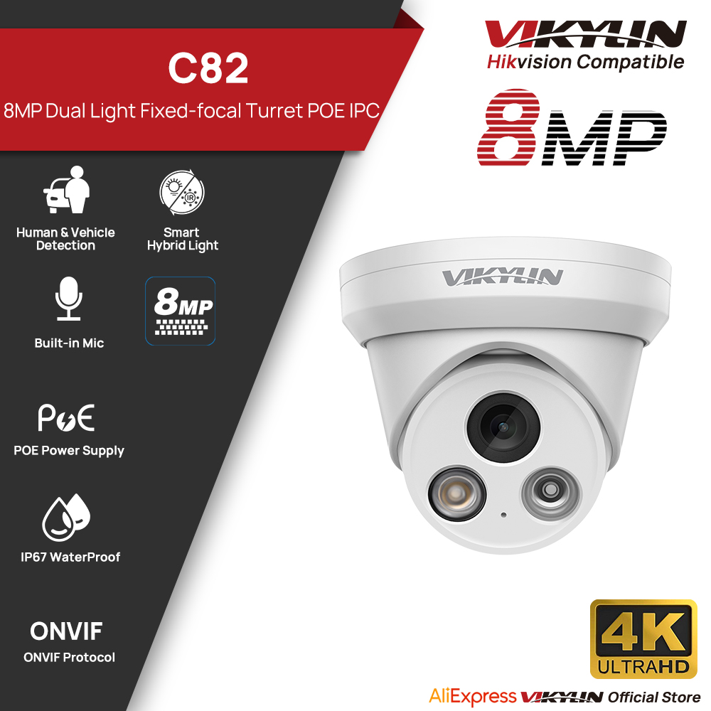 VIKYLIN 8MP 4K Dual Light IP C - Outdoor Power G Motion review and price