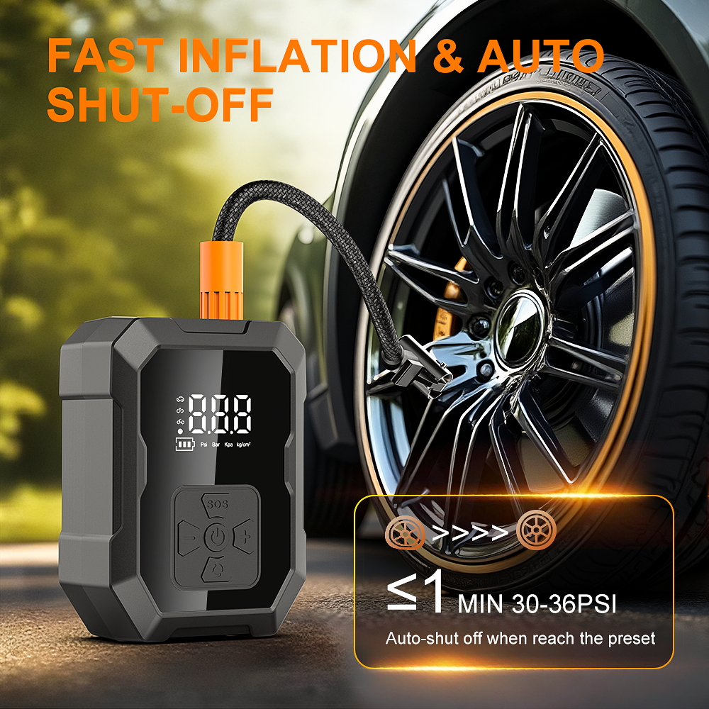 YIJU Mini Air Pump Tire Inflat - Air Compressor Portable review and price