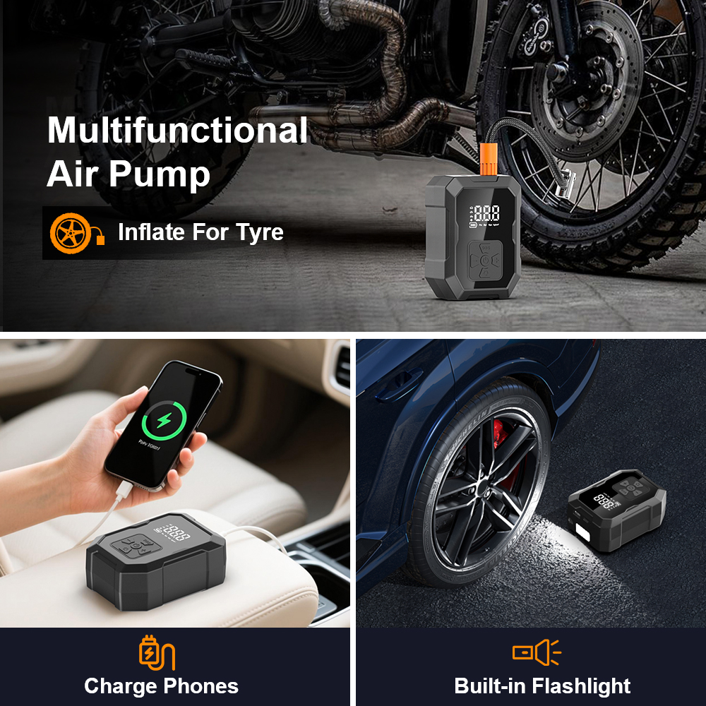YIJU Mini Air Pump Tire Inflat - Air Compressor Portable review and price