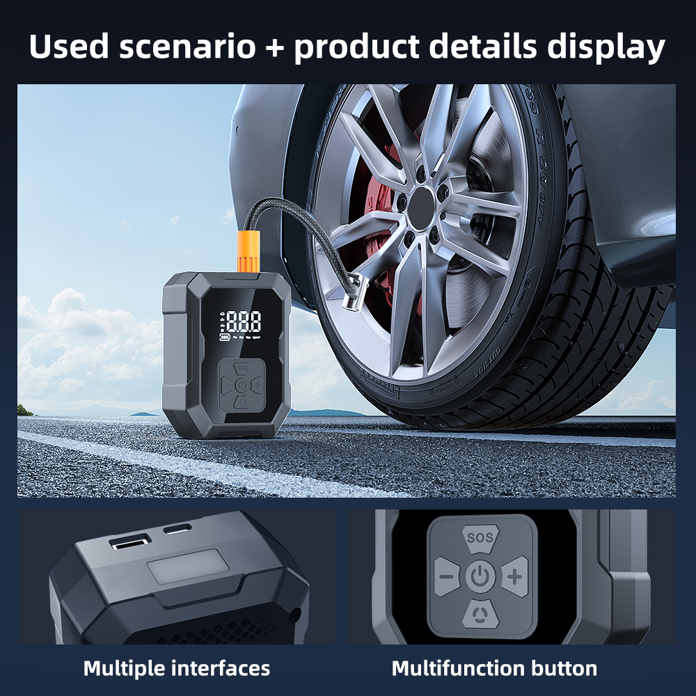 YIJU Mini Air Pump Tire Inflat - Air Compressor Portable review and price